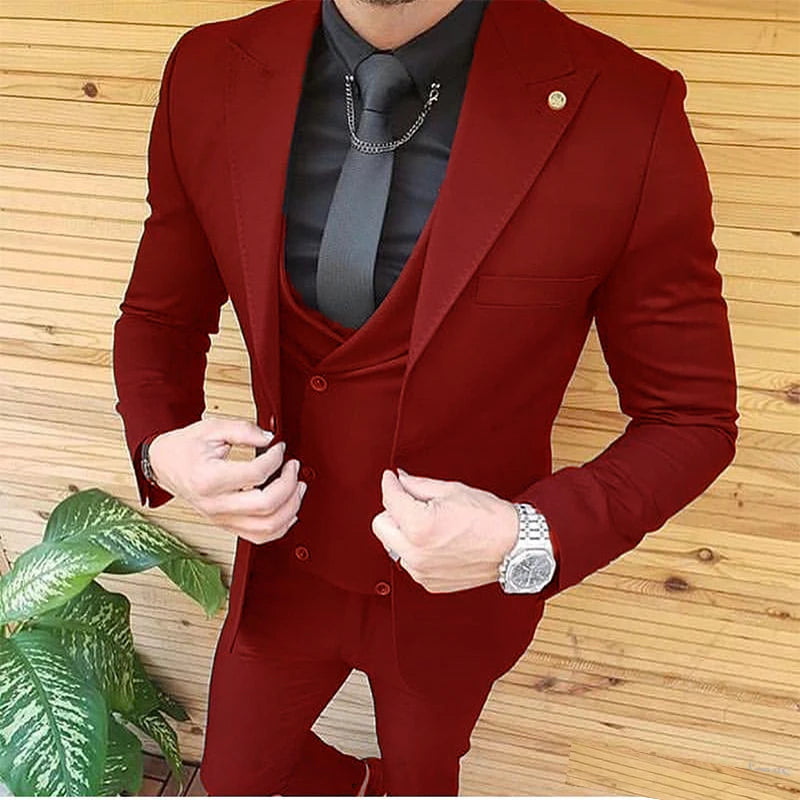 LL122 Design Black Mens Wedding Suits Groom Wear Tuxedos Prom Dresses Best Man Party Suit Business Suit Three  Pieces