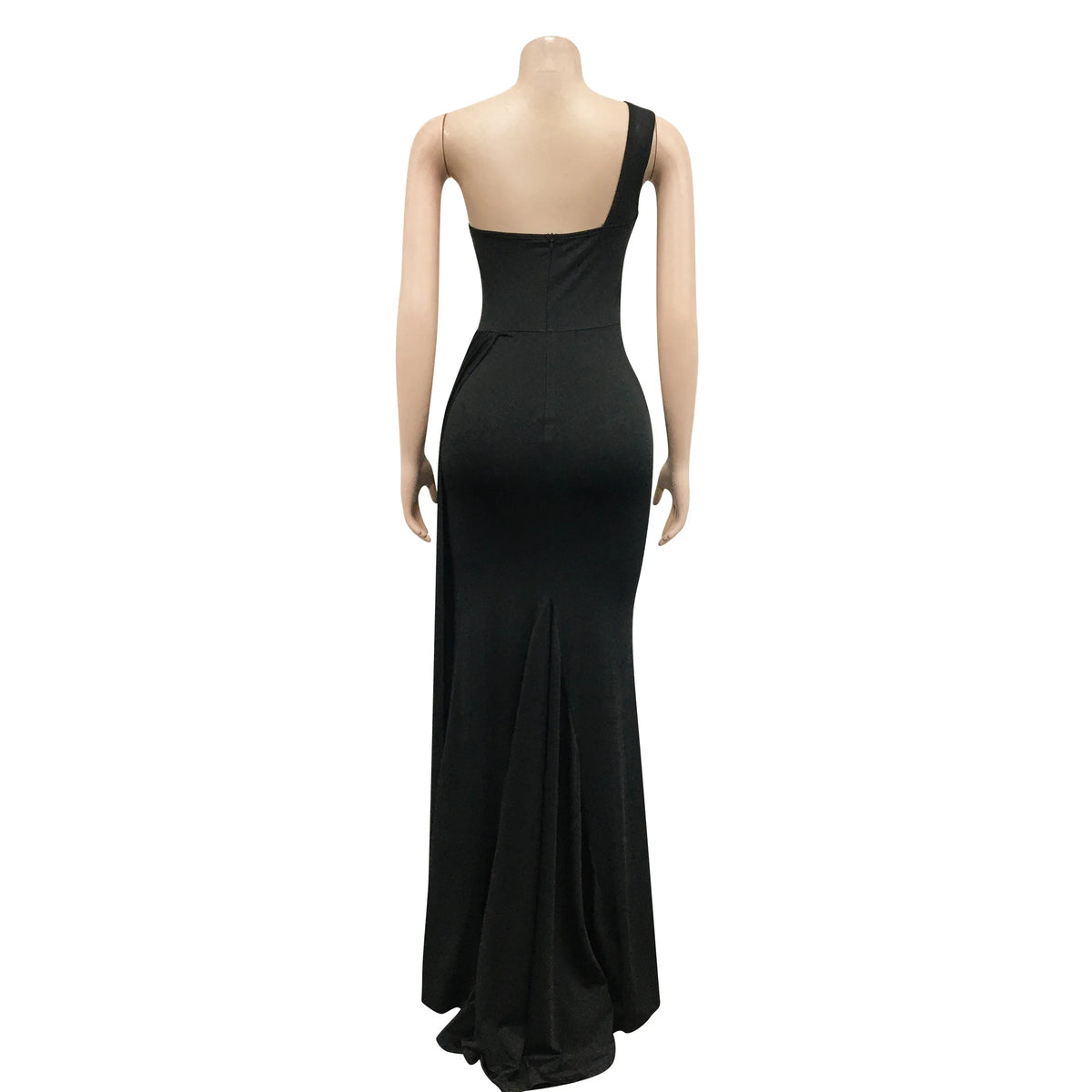 X5819 Latest Design Fashion Party Dresses Women One Shoulder Sleeve Evening Dresses Women Lady Elegant Mermaid Prom Dresses