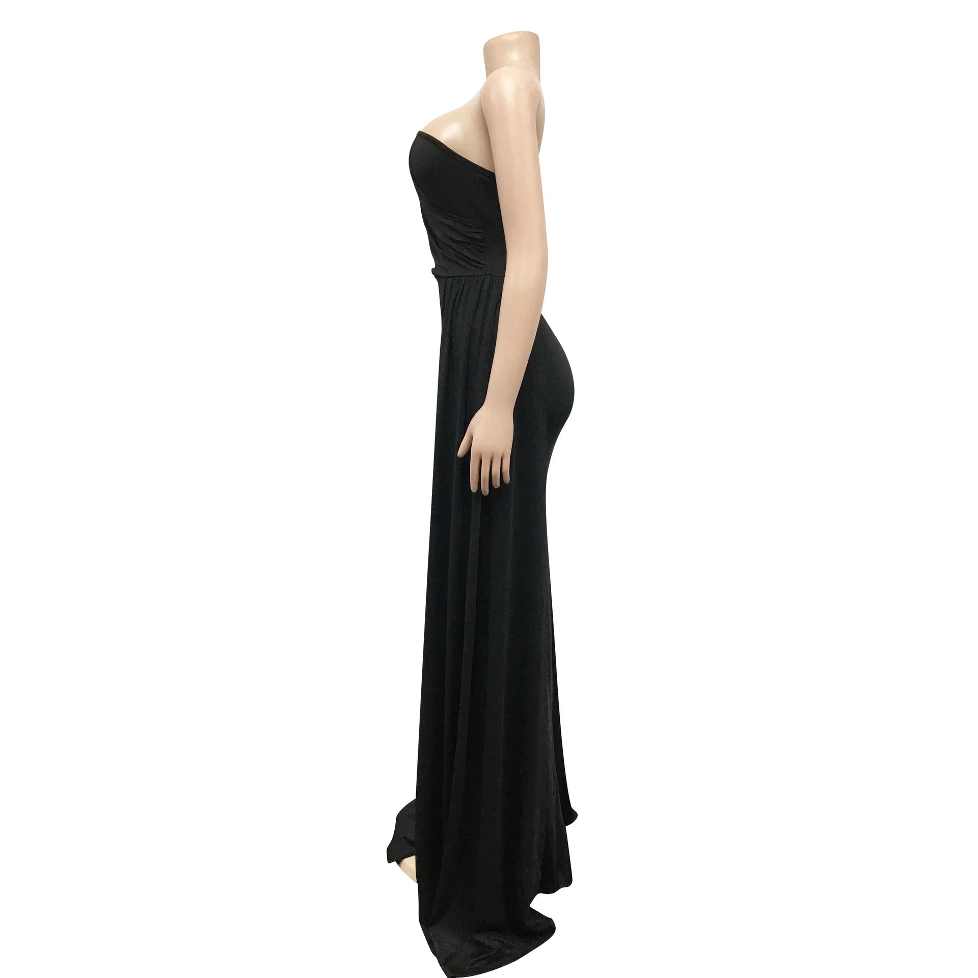 X5819 Latest Design Fashion Party Dresses Women One Shoulder Sleeve Evening Dresses Women Lady Elegant Mermaid Prom Dresses