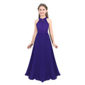 Girls Royal Elegance Lace Maxi Dress