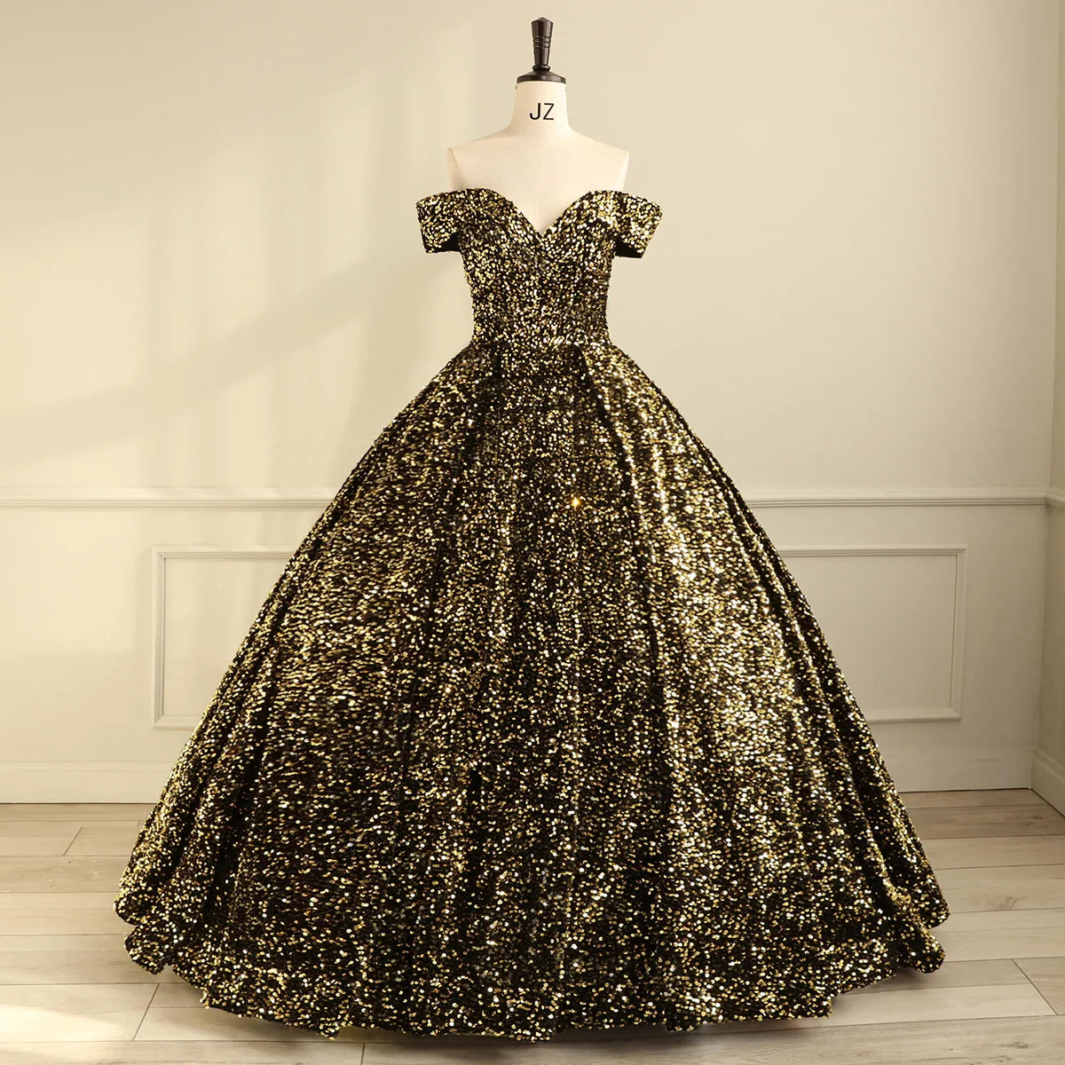 2026 Latest V-Neck Sleeveless Sequined Bridal Gowns Prom Dresses Glitter Colorful Evening Dress Wedding Dress
