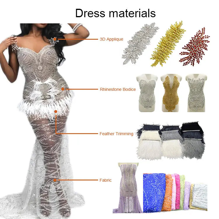 WDP-297 Keering Pink Flower Rhinestone Appliques Elegant Rhinestone Fringe Shoulder Patch for Prom Dresses