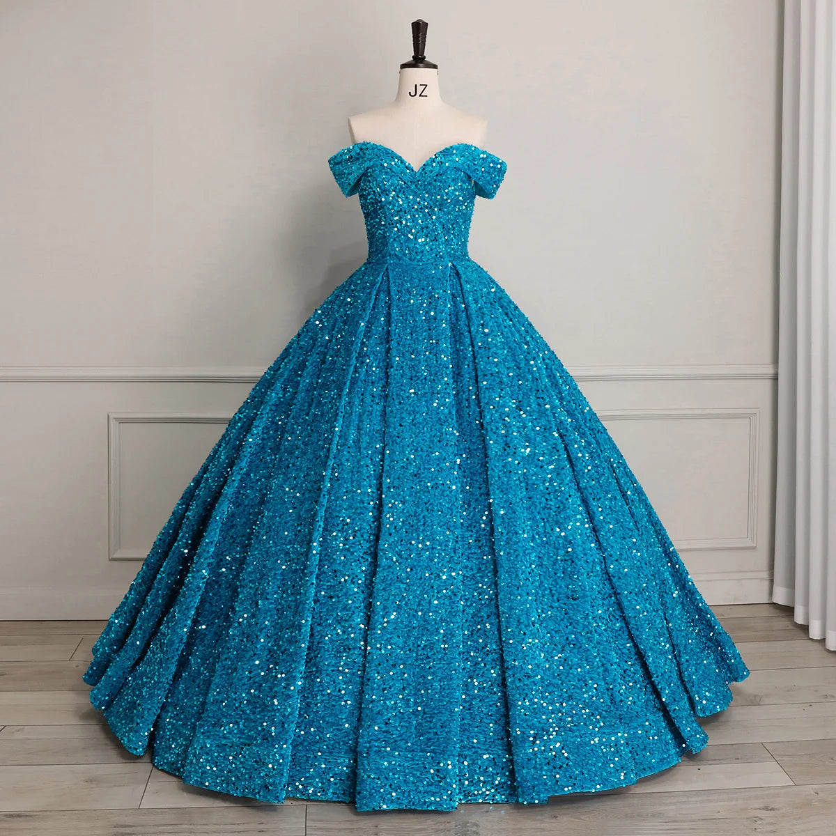 2026 Latest V-Neck Sleeveless Sequined Bridal Gowns Prom Dresses Glitter Colorful Evening Dress Wedding Dress