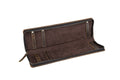 Genuine Leather Travel Neck Tie Storage Organizer Case Bag Fashionable Cufflinks and Necktie Holder for Men