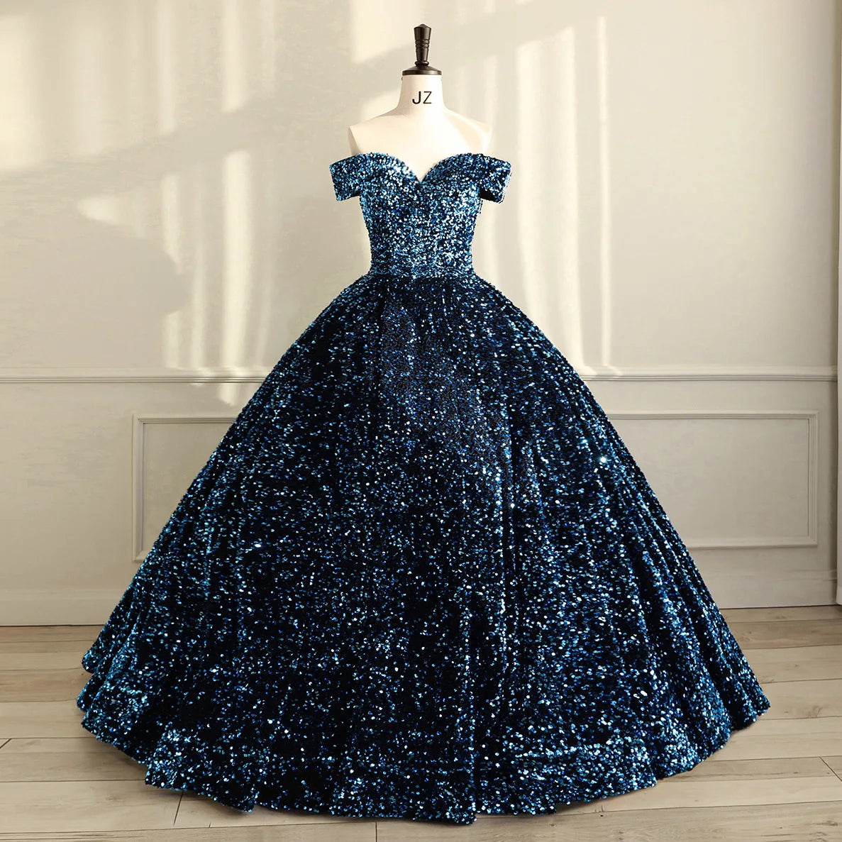 2026 Latest V-Neck Sleeveless Sequined Bridal Gowns Prom Dresses Glitter Colorful Evening Dress Wedding Dress