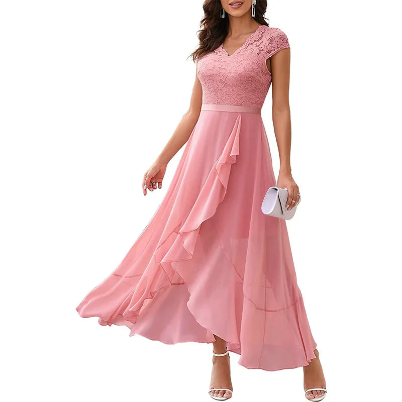 2026 Women's Elegant Lace Evening Wedding Party Dress Sexy Office Ladies Bodycon Dresses Fashion Birthday Club Vestidos Female