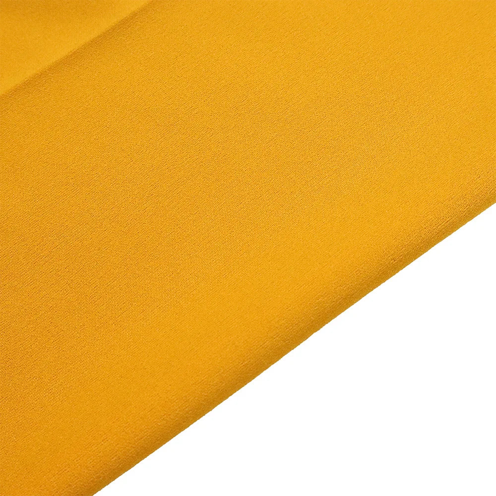 Women Shiny Yellow Capris Pants High Waist Trousers Office Work Lady Full Length Summer Bottoms Capris 2023 Spring Summer