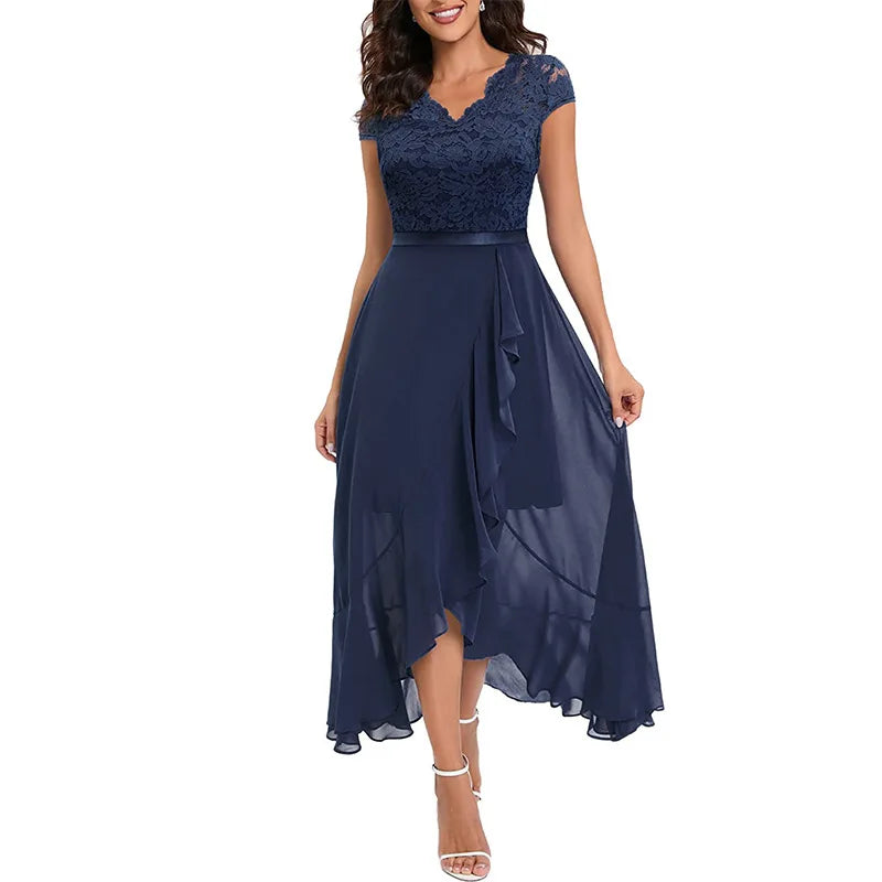 2026 Women's Elegant Lace Evening Wedding Party Dress Sexy Office Ladies Bodycon Dresses Fashion Birthday Club Vestidos Female