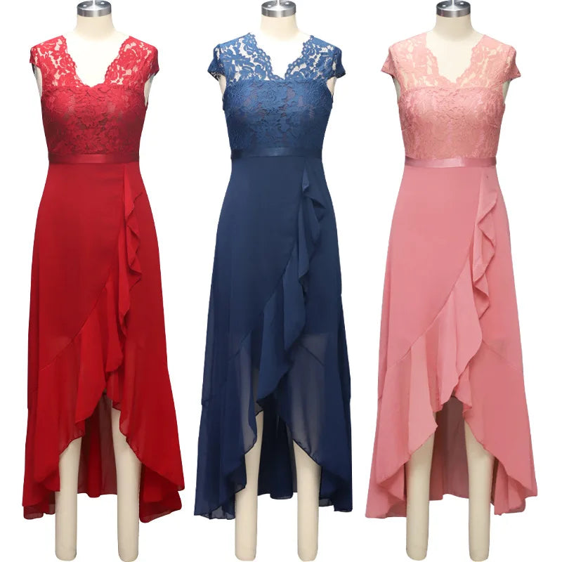 2026 Women's Elegant Lace Evening Wedding Party Dress Sexy Office Ladies Bodycon Dresses Fashion Birthday Club Vestidos Female
