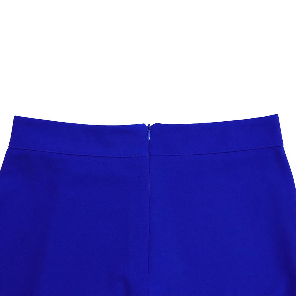 Women Shiny Yellow Capris Pants High Waist Trousers Office Work Lady Full Length Summer Bottoms Capris 2023 Spring Summer