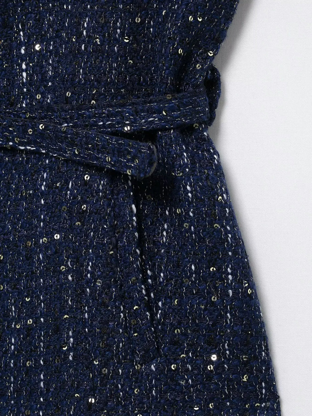 HH Women Fashion Tweed Belt Waistcoat O Neck Single Breasted Sleeveless Vests Spring Summer Office Lady Outerwear Chic Tops