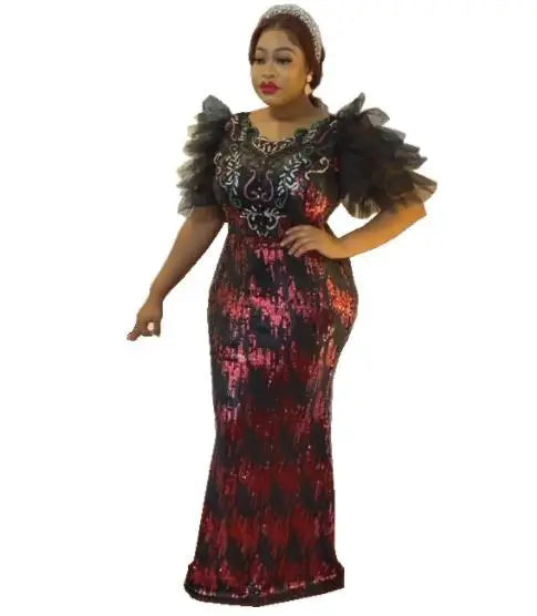 Dashiki African Dresses For Women Elegant Luxury Dress High Waist Bodycon Wedding Party Evening Birthday Night Celebrity Dress