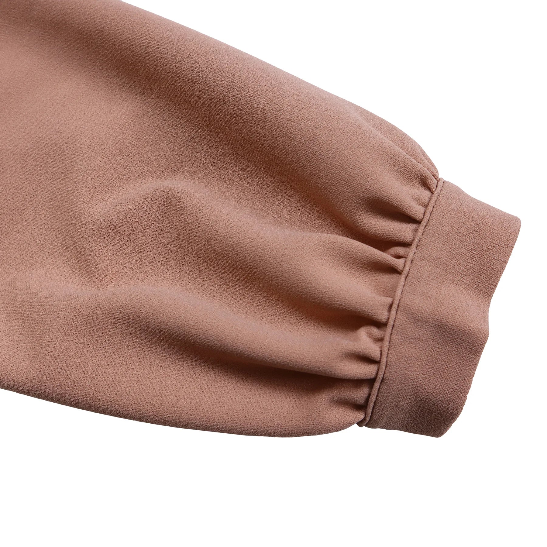 Summer New V-neck Elegant Solid Color Pleated Dress Fashionable Casual Knee-Length Women's Dress