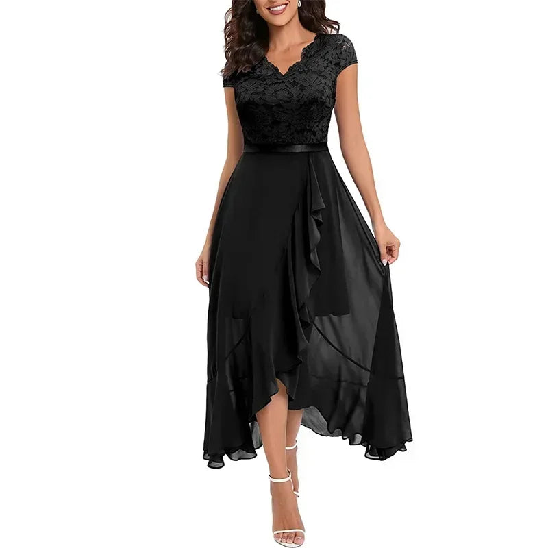 2026 Women's Elegant Lace Evening Wedding Party Dress Sexy Office Ladies Bodycon Dresses Fashion Birthday Club Vestidos Female