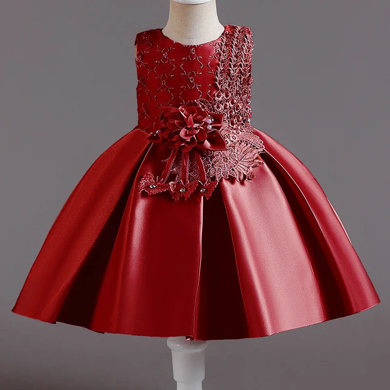 Baby Girls Princess Dress Toddler Gown Kids Christmas Party Costume Infant 1st Year Birthday Baptism Dresses Clothes