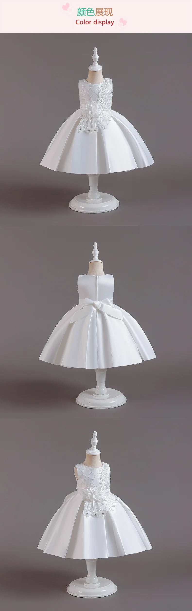 Baby Girls Princess Dress Toddler Gown Kids Christmas Party Costume Infant 1st Year Birthday Baptism Dresses Clothes