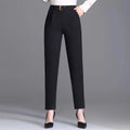 New Spring Summer Women High Waist Solid Elegant Ankle-Length Pants Office Ladies Skinny Chic Trousers Female Casual Haren Pants