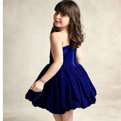 Sevintage Luxury Velvet Flower Girl Dresses A-Line With Jacket Dubai Birthday Dresses For Girls Formal Party Gowns  Customized