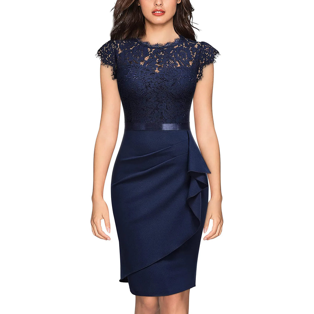 2026 Women's Elegant Lace Evening Wedding Party Dress Sexy Office Ladies Bodycon Dresses Fashion Birthday Club Vestidos Female