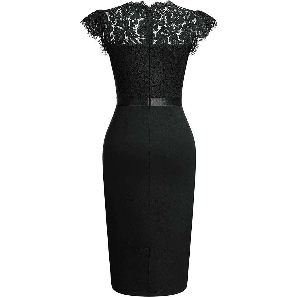 2026 Women's Elegant Lace Evening Wedding Party Dress Sexy Office Ladies Bodycon Dresses Fashion Birthday Club Vestidos Female