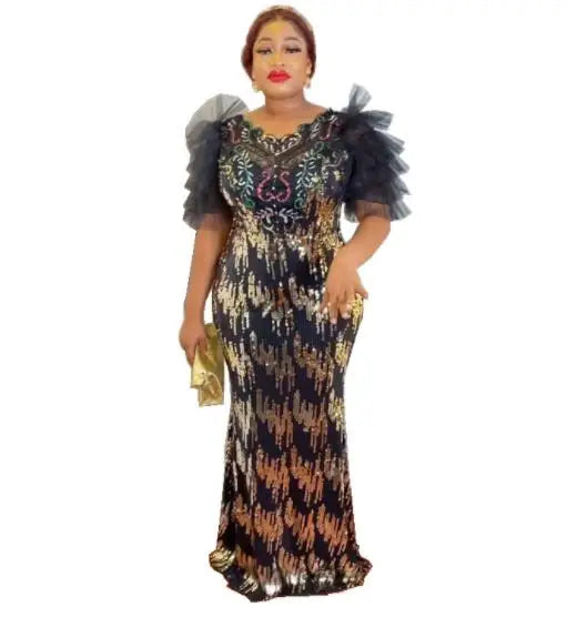 Dashiki African Dresses For Women Elegant Luxury Dress High Waist Bodycon Wedding Party Evening Birthday Night Celebrity Dress