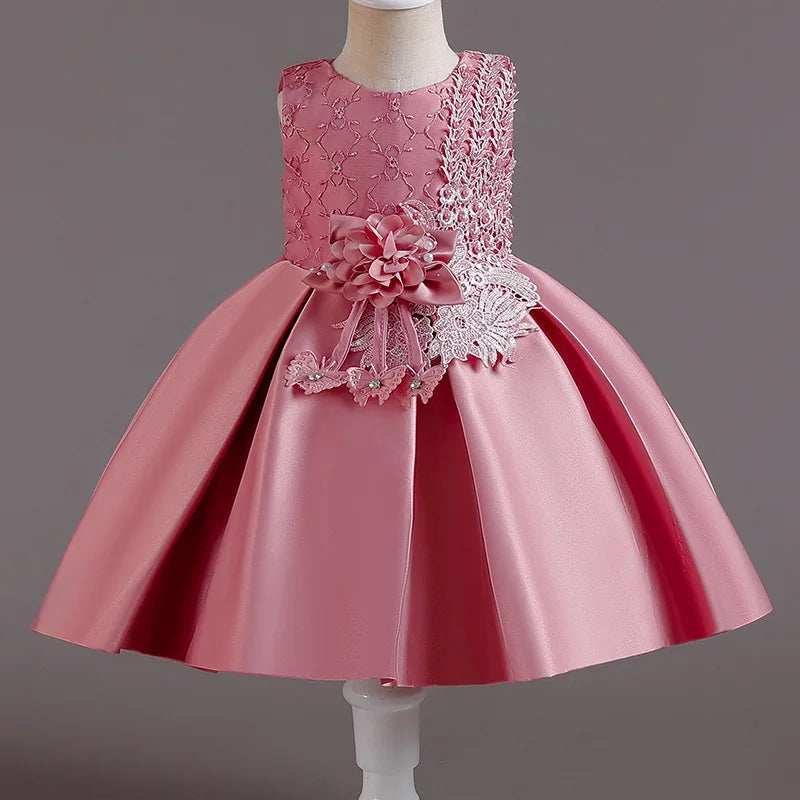Baby Girls Princess Dress Toddler Gown Kids Christmas Party Costume Infant 1st Year Birthday Baptism Dresses Clothes