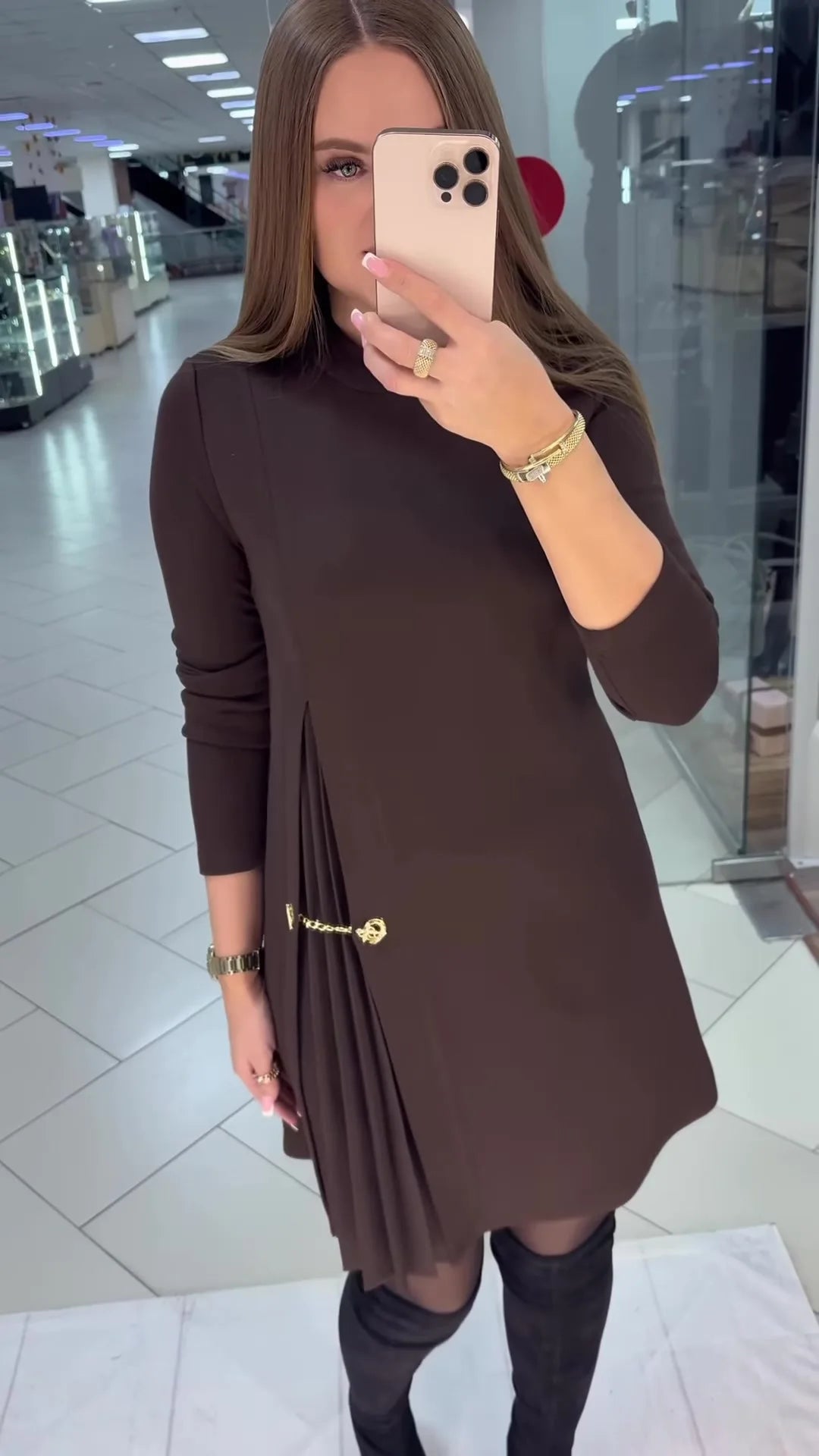 Fashion black casual dress new autumn o neck long sleeve office Holiday party solid dresses for women robe femme vestidos