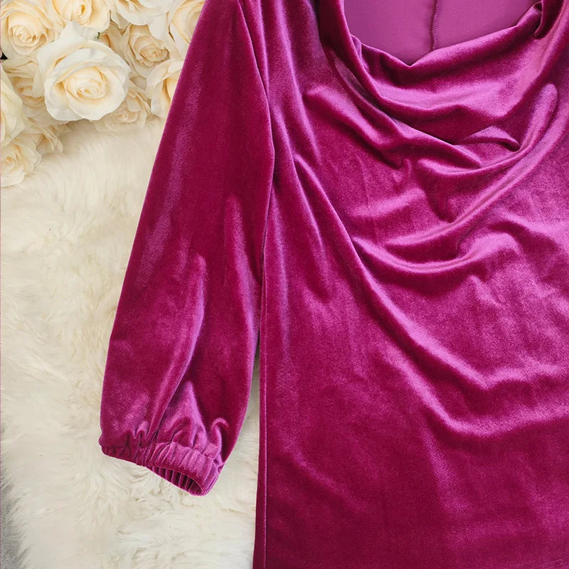 2026 Women T Shirts Tops Pleated Tees Solid V Neck Long Sleeve Slight Stretch Loose Fit Elegant Casual Office Lady Autumn Winter