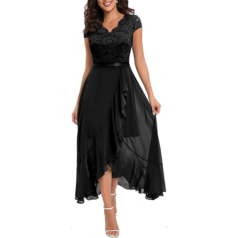 2026 Women's Elegant Lace Evening Wedding Party Dress Sexy Office Ladies Bodycon Dresses Fashion Birthday Club Vestidos Female