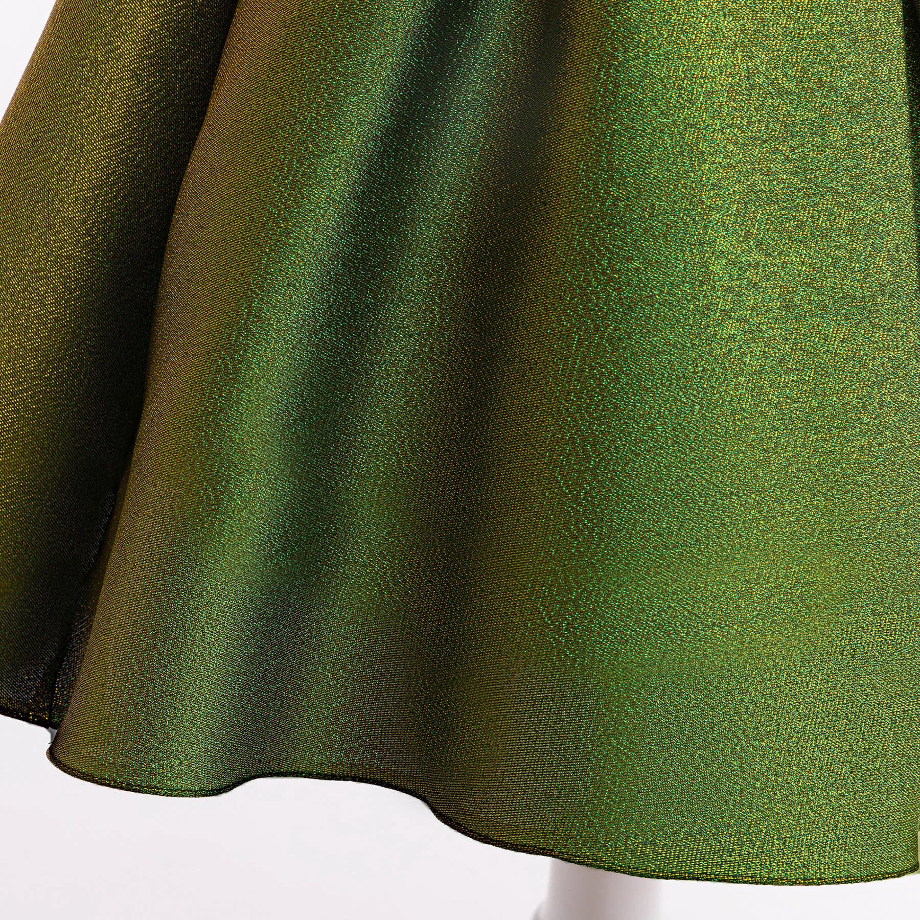 HETISO Girls Halloween Green Dress Shiny Ruffle Sleeve Kids Costume Children's Masquerade Elegant Party Dresses for Performance