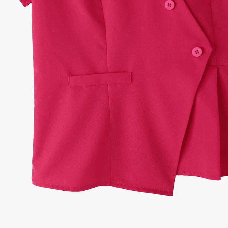 ZANZEA Fashion Shirts Women Elegant Office Tops Casual Short Sleeve Blusas Oversized V Neck Tunic 2025 Solid Color Pullover