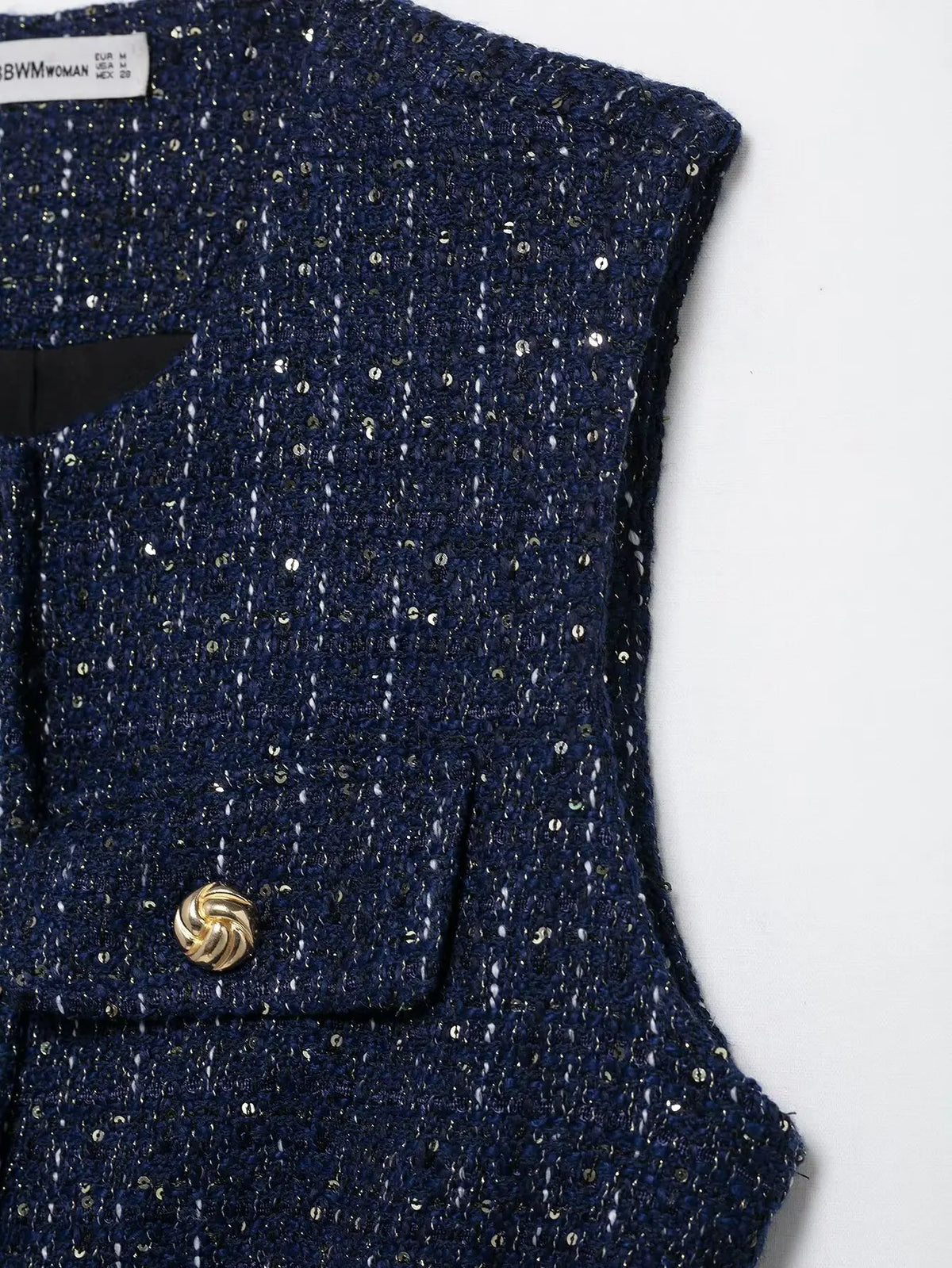 HH Women Fashion Tweed Belt Waistcoat O Neck Single Breasted Sleeveless Vests Spring Summer Office Lady Outerwear Chic Tops