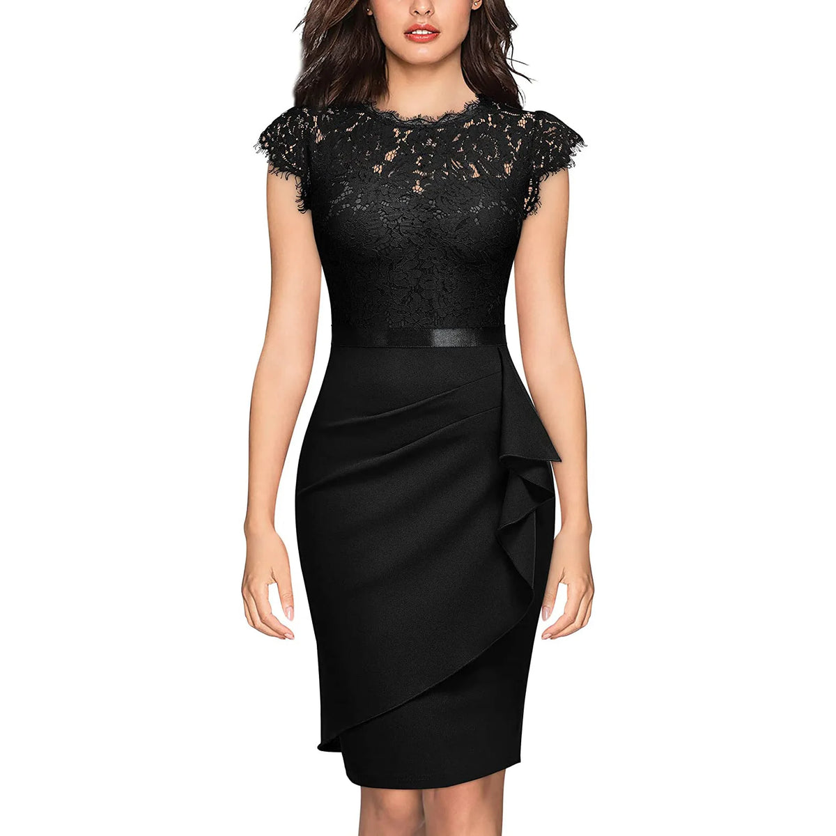 2026 Women's Elegant Lace Evening Wedding Party Dress Sexy Office Ladies Bodycon Dresses Fashion Birthday Club Vestidos Female