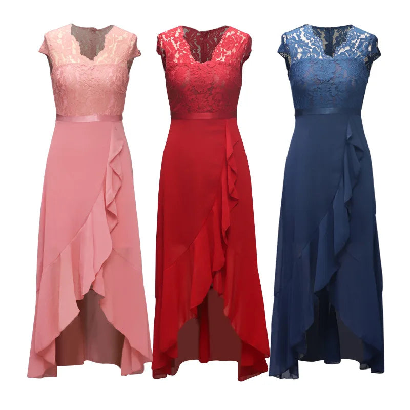 2026 Women's Elegant Lace Evening Wedding Party Dress Sexy Office Ladies Bodycon Dresses Fashion Birthday Club Vestidos Female
