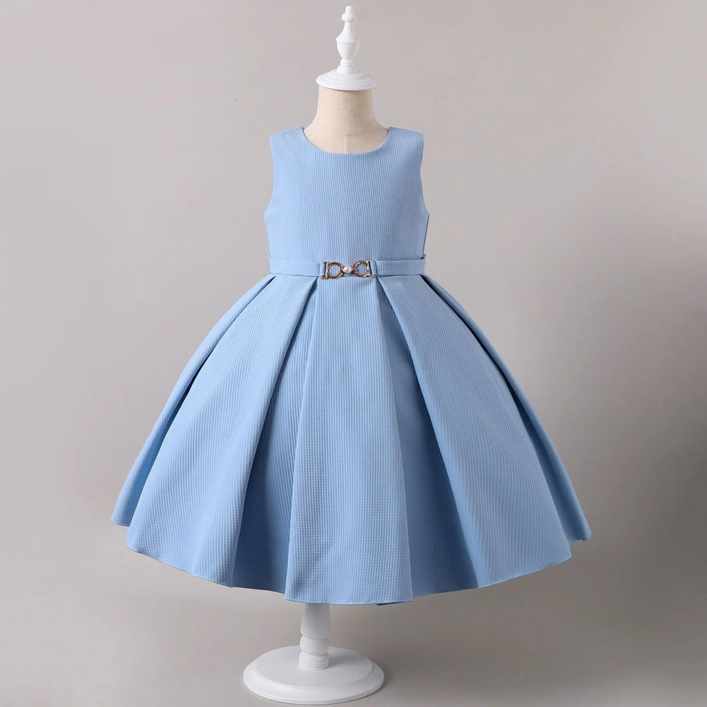 HETISO Gorgeous Elegant Long Sleeve Girls Dress Coat Set Children's Formal Performance Wedding Ball Gown 5-10 Years