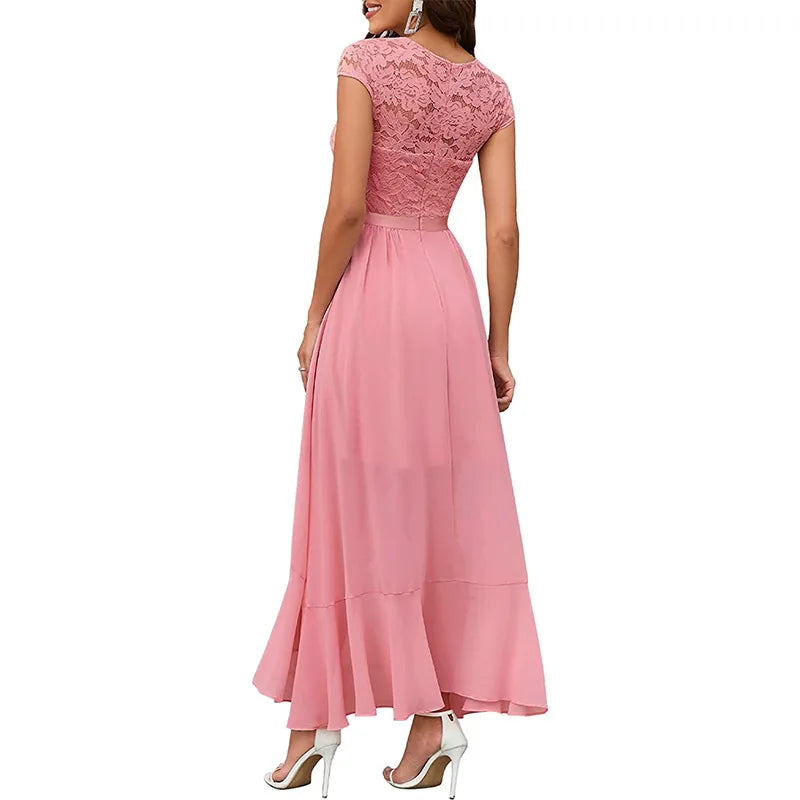 2026 Women's Elegant Lace Evening Wedding Party Dress Sexy Office Ladies Bodycon Dresses Fashion Birthday Club Vestidos Female