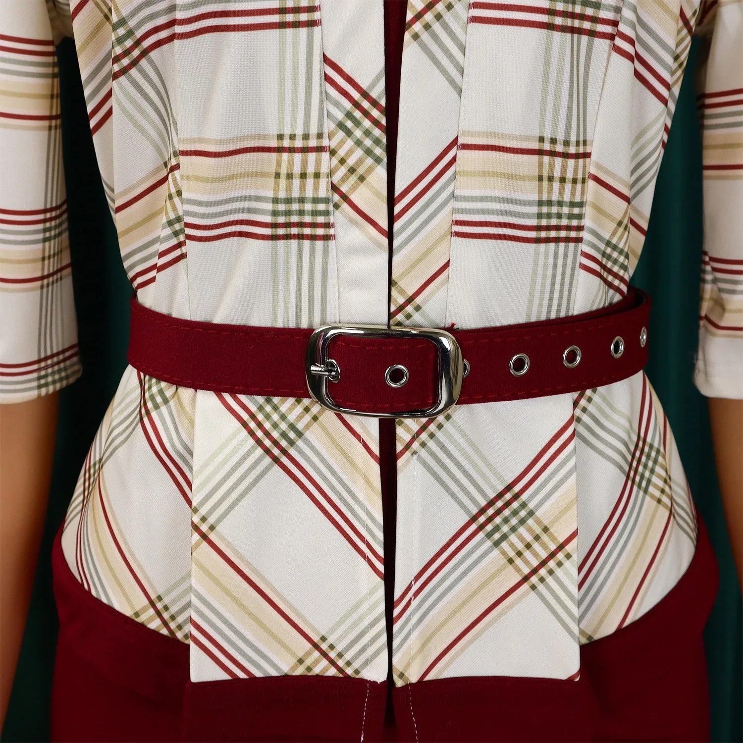 Elegant Office Ladies Dresses for Women O Neck Half Sleeve Plaid Patchwork Sheath Package Hips Female Business Work Wear Dress