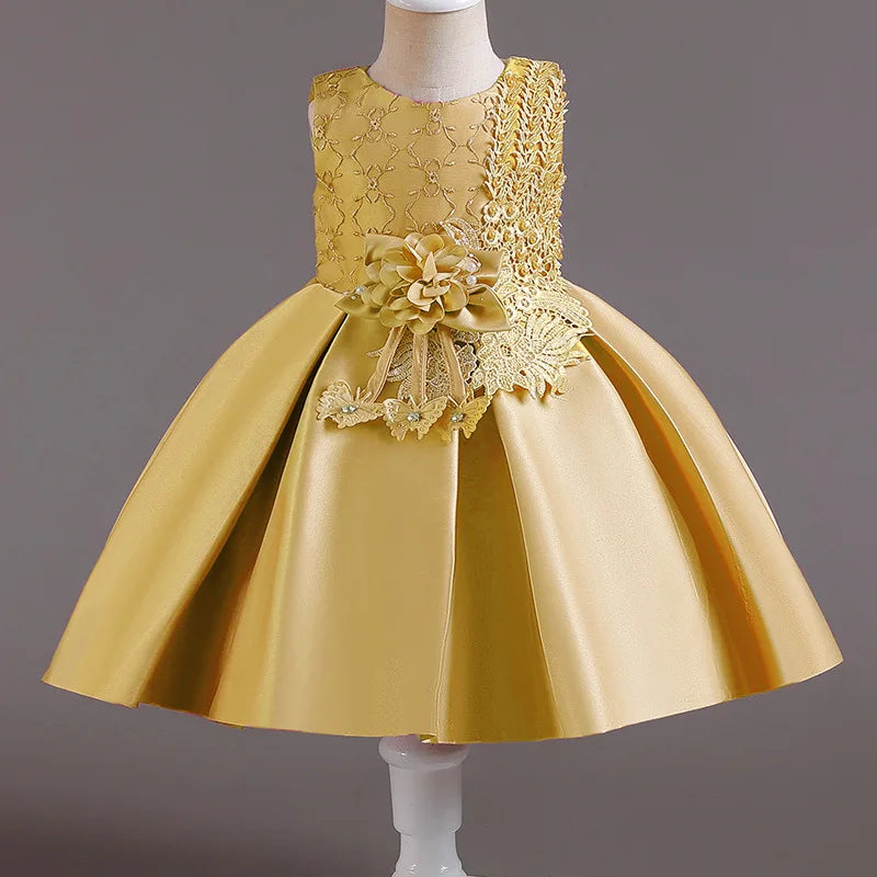 Baby Girls Princess Dress Toddler Gown Kids Christmas Party Costume Infant 1st Year Birthday Baptism Dresses Clothes