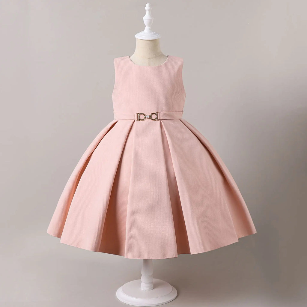 HETISO Gorgeous Elegant Long Sleeve Girls Dress Coat Set Children's Formal Performance Wedding Ball Gown 5-10 Years