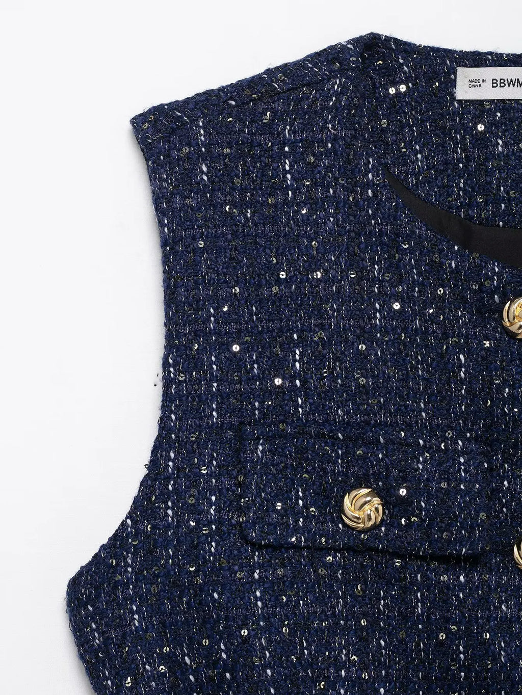 HH Women Fashion Tweed Belt Waistcoat O Neck Single Breasted Sleeveless Vests Spring Summer Office Lady Outerwear Chic Tops